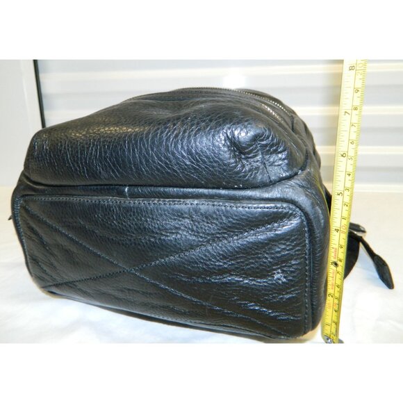 Marc Jacobs Black Leather Backpack Multi Zipper Shoulder Purse Soft Leather 8134 main image 2